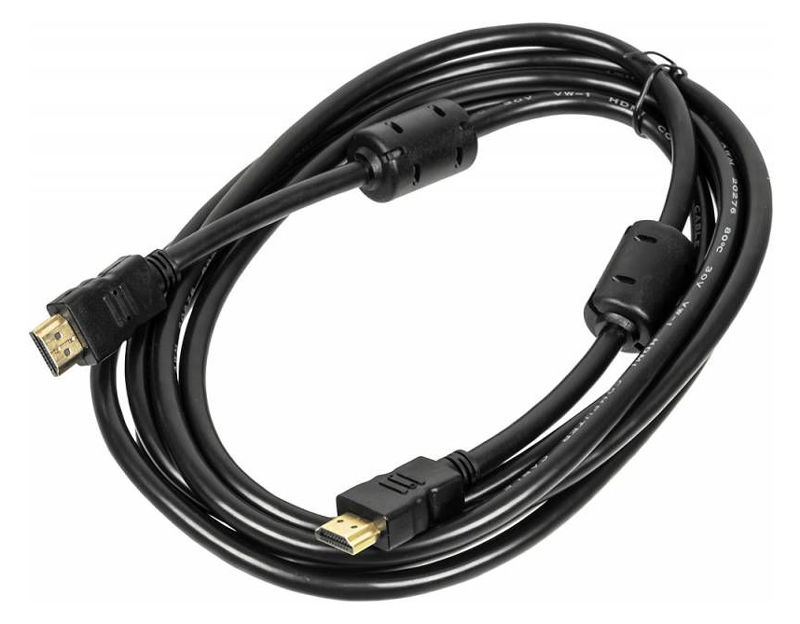 фото Кабель hdmi ver.1.4 red jack hdmi19 (m)/hdmi19 (m) 3м феррит.кольца позолоченные контакты behpex