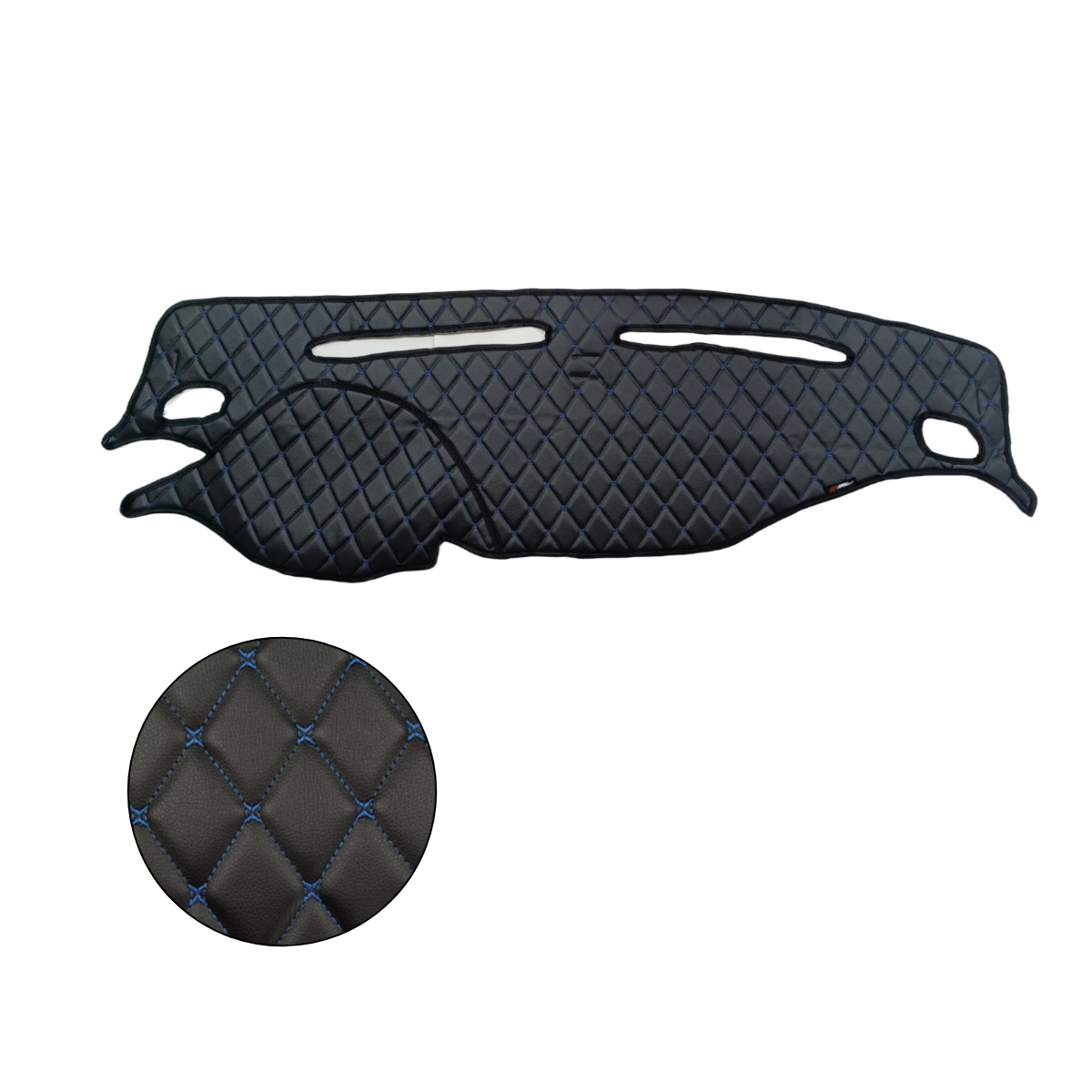 

Накидка Mertsavto на приборную панель на Hyundai Greta 2015г.в, с синей строчкой экокожа, Синий, Накидка на приборную панель на Hyundai Greta 2015г.в.,черный с синей строчкой "ромб-бабочка" экокожа