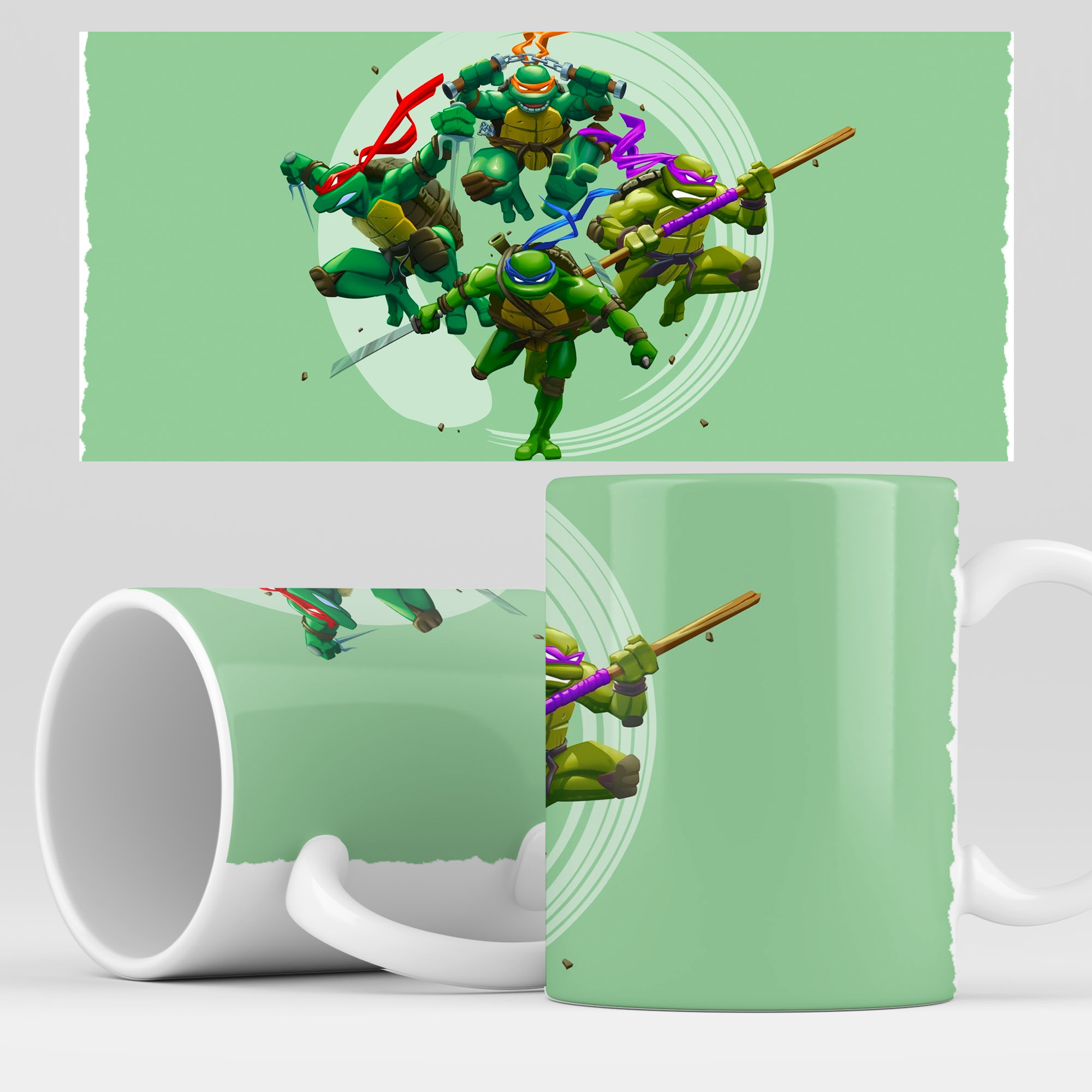 

Кружка RocketCup с принтом "Черепашки ниндзя" TMNT, TMNT03