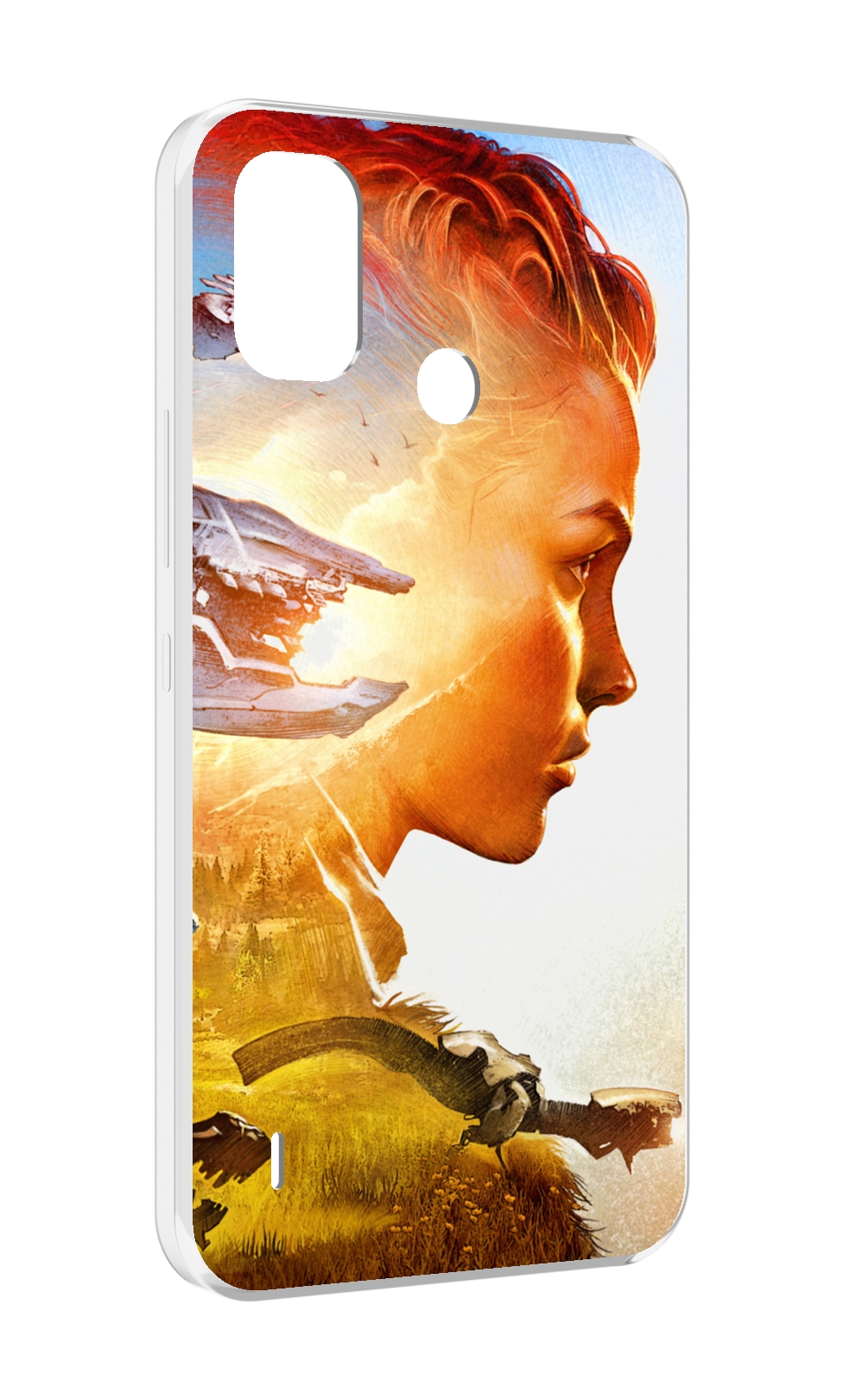 

Чехол MyPads Horizon Zero Dawn art для Itel A48, Прозрачный, Tocco