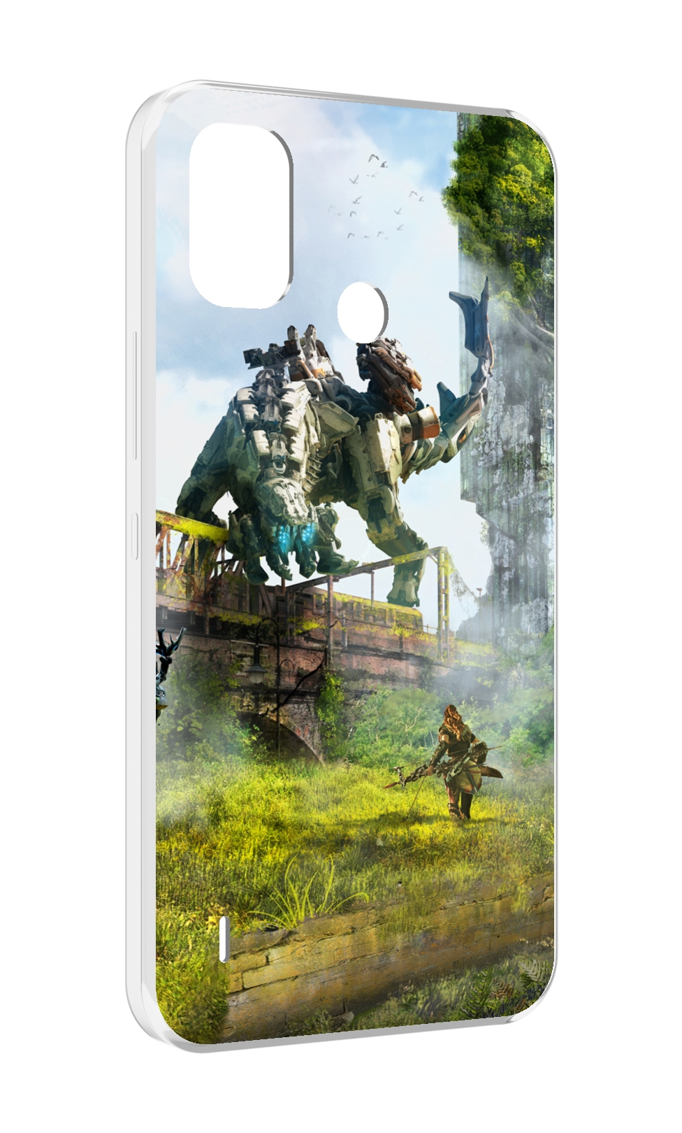 

Чехол MyPads Horizon Zero Dawn для Itel A48, Прозрачный, Tocco