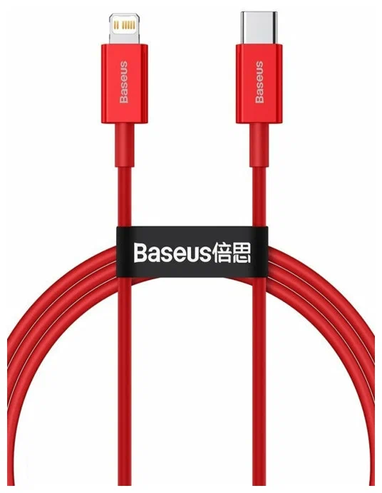 

Кабель Baseus Superior Series Fast Charging Type-C - Lightning PD 20W 2m Red