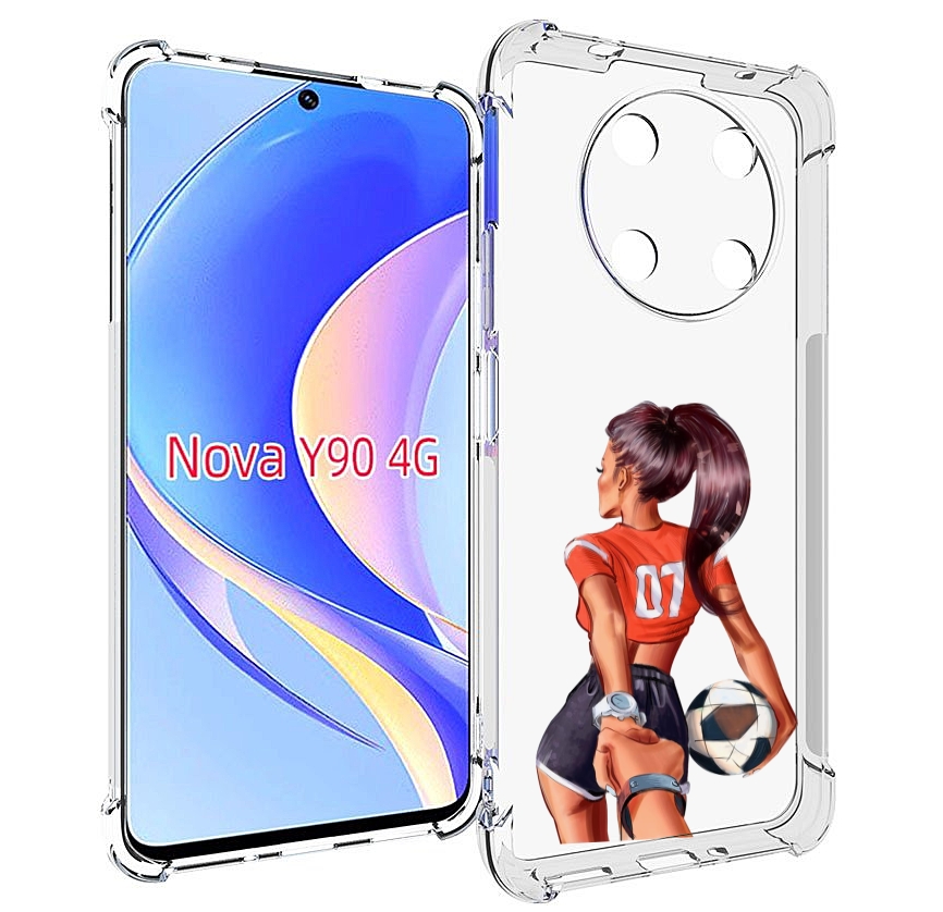 

Чехол MyPads Девушка-футболистка женский для Huawei Nova Y90 (CTR-LX1) / Enjoy 50 Pro, Tocco