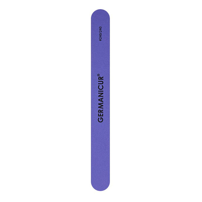 Пилка-наждак для маникюра Germanicur фиолетовая пилка наждак для маникюра germanicur 150 220
