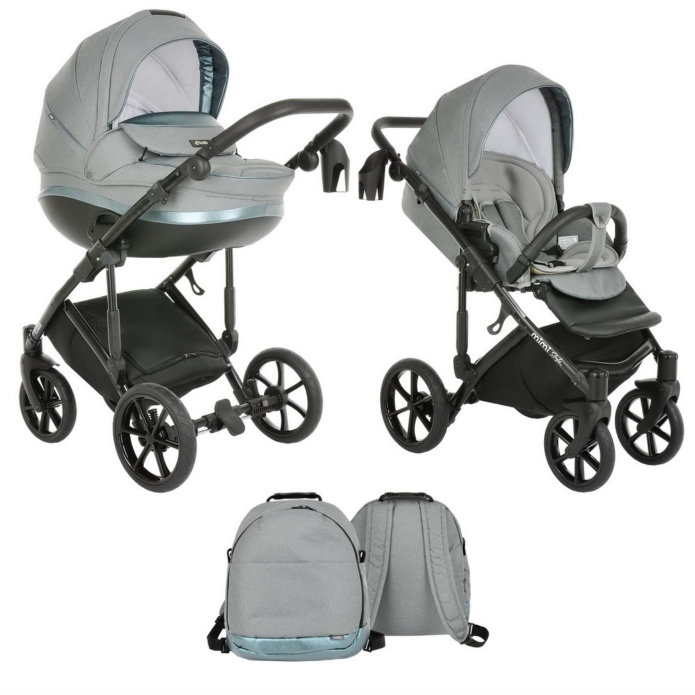 

TUTIS Коляска 2 в1 Mimi Styleкороб+прогулка Turquoise, 1102063