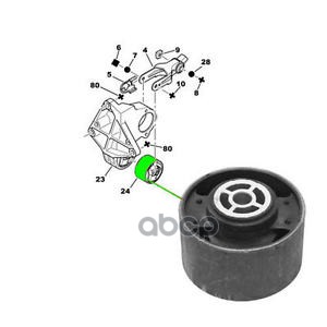 

PSA 180921 подушка ДВС задняя Peugeot 306307405406407 92> PSA 180921