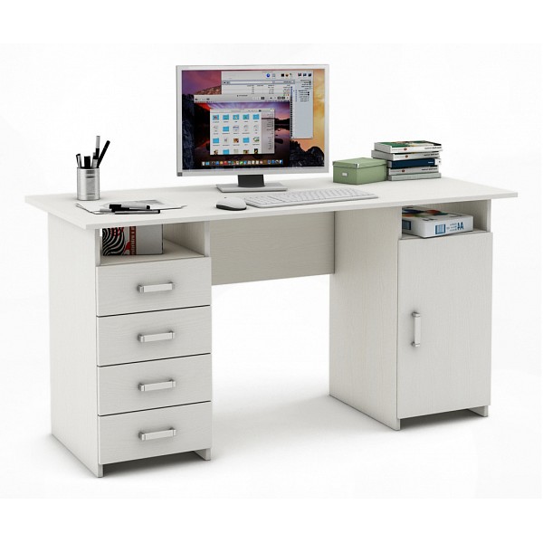 фото Письменный стол вмф лайт-8, белый