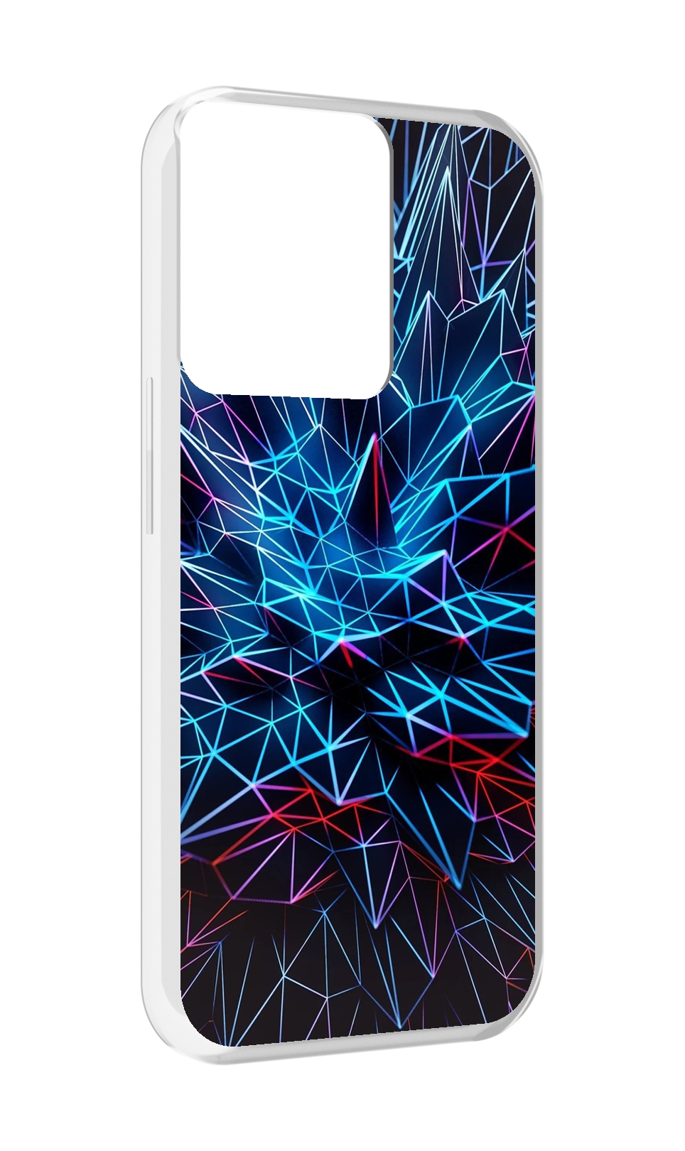 

Чехол MyPads неоновая-абстракция для OPPO Reno 8, Прозрачный, Tocco