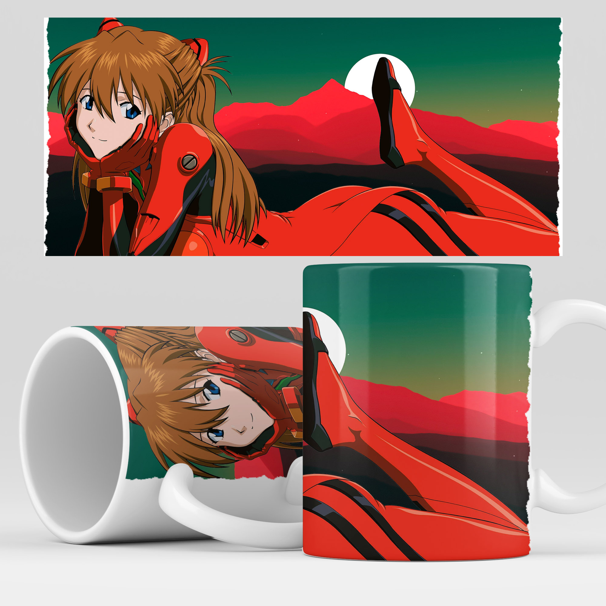 

Кружка RocketCup с принтом "Евангелион" аниме, Evangelion21