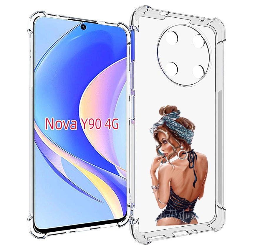

Чехол MyPads Красивая-дама женский для Huawei Nova Y90 (CTR-LX1) / Enjoy 50 Pro, Tocco
