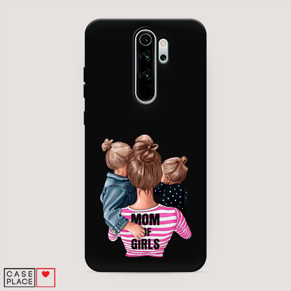 фото Матовый силиконовый чехол "mom of girls" на xiaomi redmi note 8 pro awog