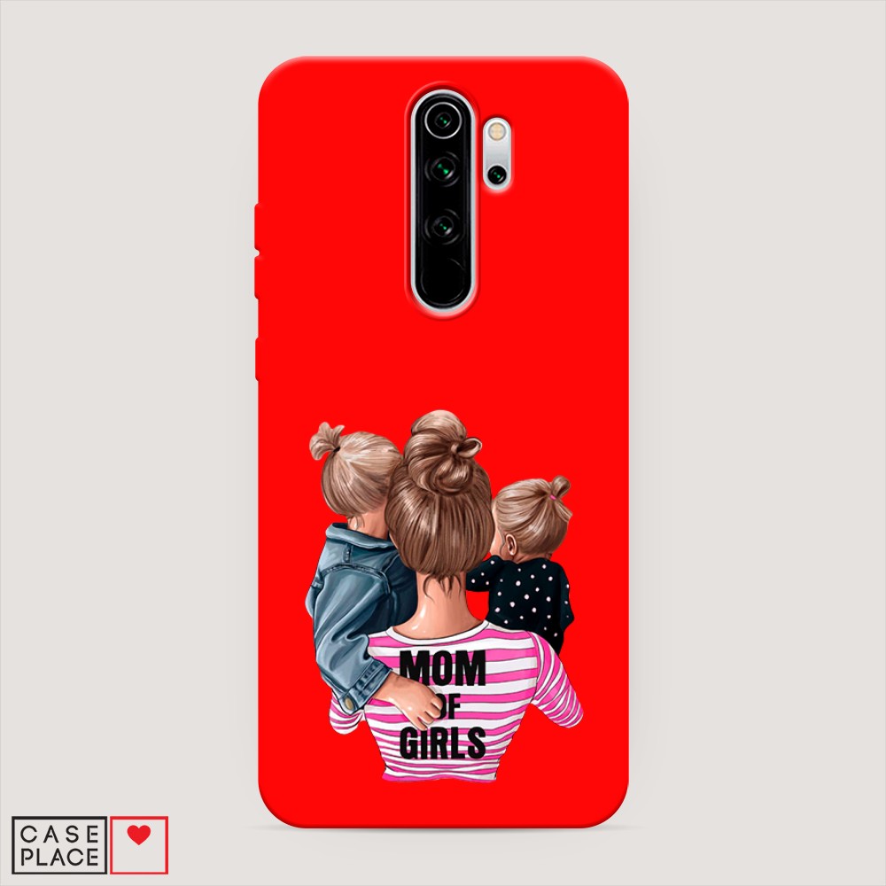 фото Матовый силиконовый чехол "mom of girls" на xiaomi redmi note 8 pro awog