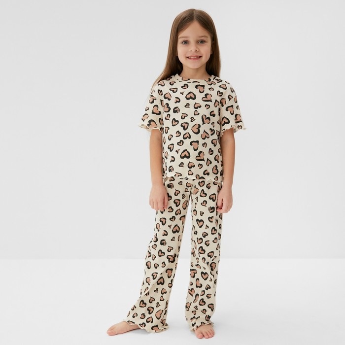 

Пижама детская KAFTAN Leo love, бежевый, 146, Leo love