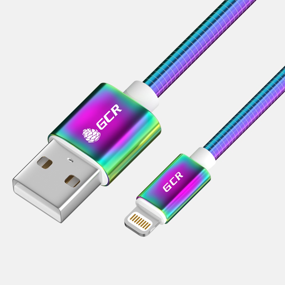 

GCR Кабель 1м iPod, iPhone, iPad GRADIENT, AL корпус, MFI, GCR-U2P