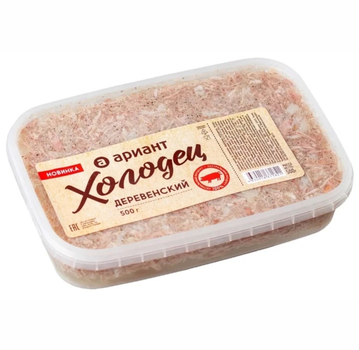 

Холодец вареный Лада по-деревенски +-355 г