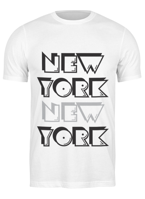 

Футболка мужская Printio New york 672946 белая S, Белый, New york 672946