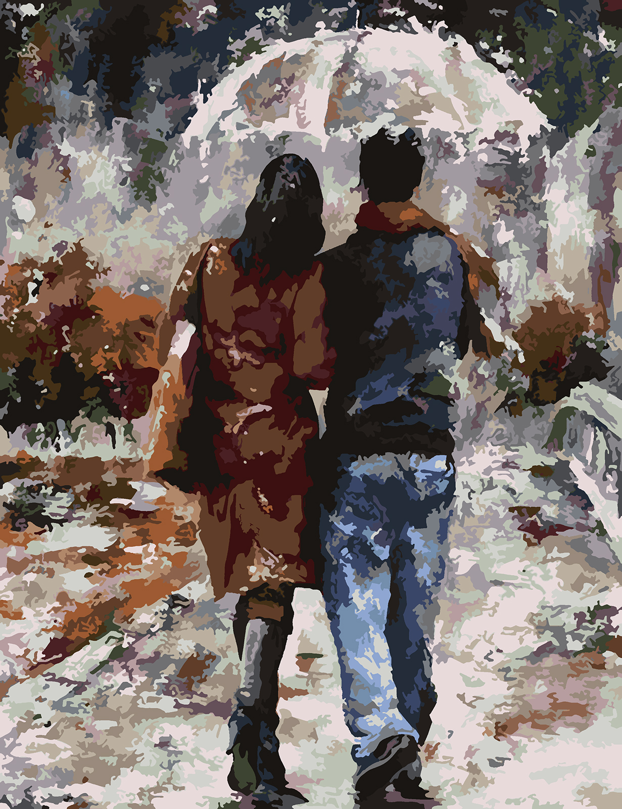 

Картина по номерам Красиво Красим Под Зонтом 40х50см, Под Зонтом