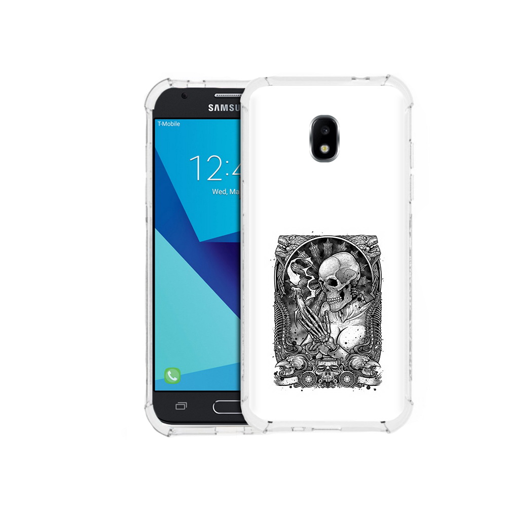 

Чехол MyPads Tocco для Samsung Galaxy J3 (2017) девушка скелет (PT74067.575.316), Прозрачный, Tocco