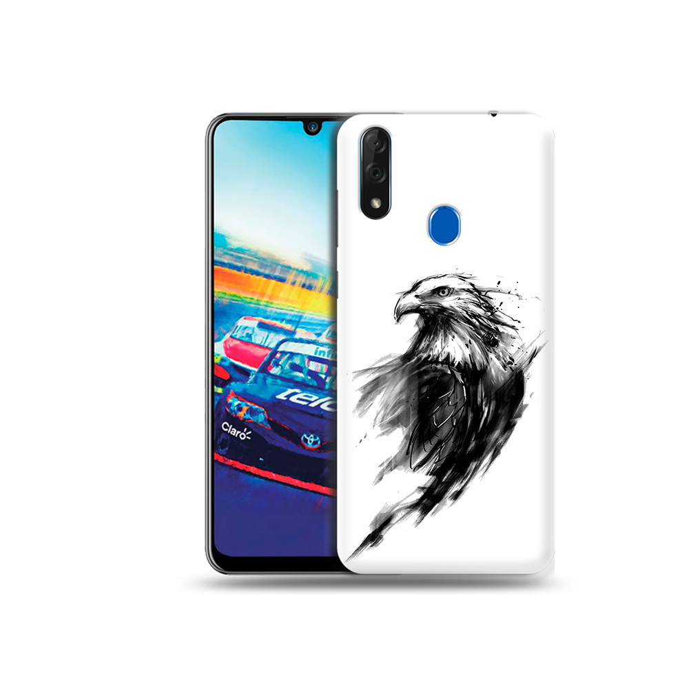 

Чехол MyPads Tocco для ZTE Blade V10 чб птица (PT136503.455.670), Прозрачный, Tocco