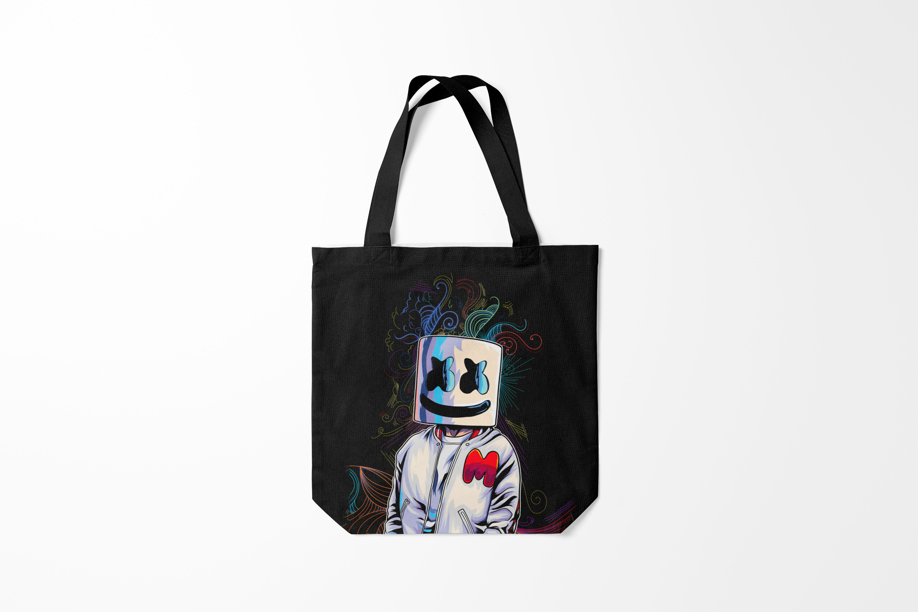 

Сумка шoппер унисекс Burnettie Marshmello MELT, черный, Marshmello MELT