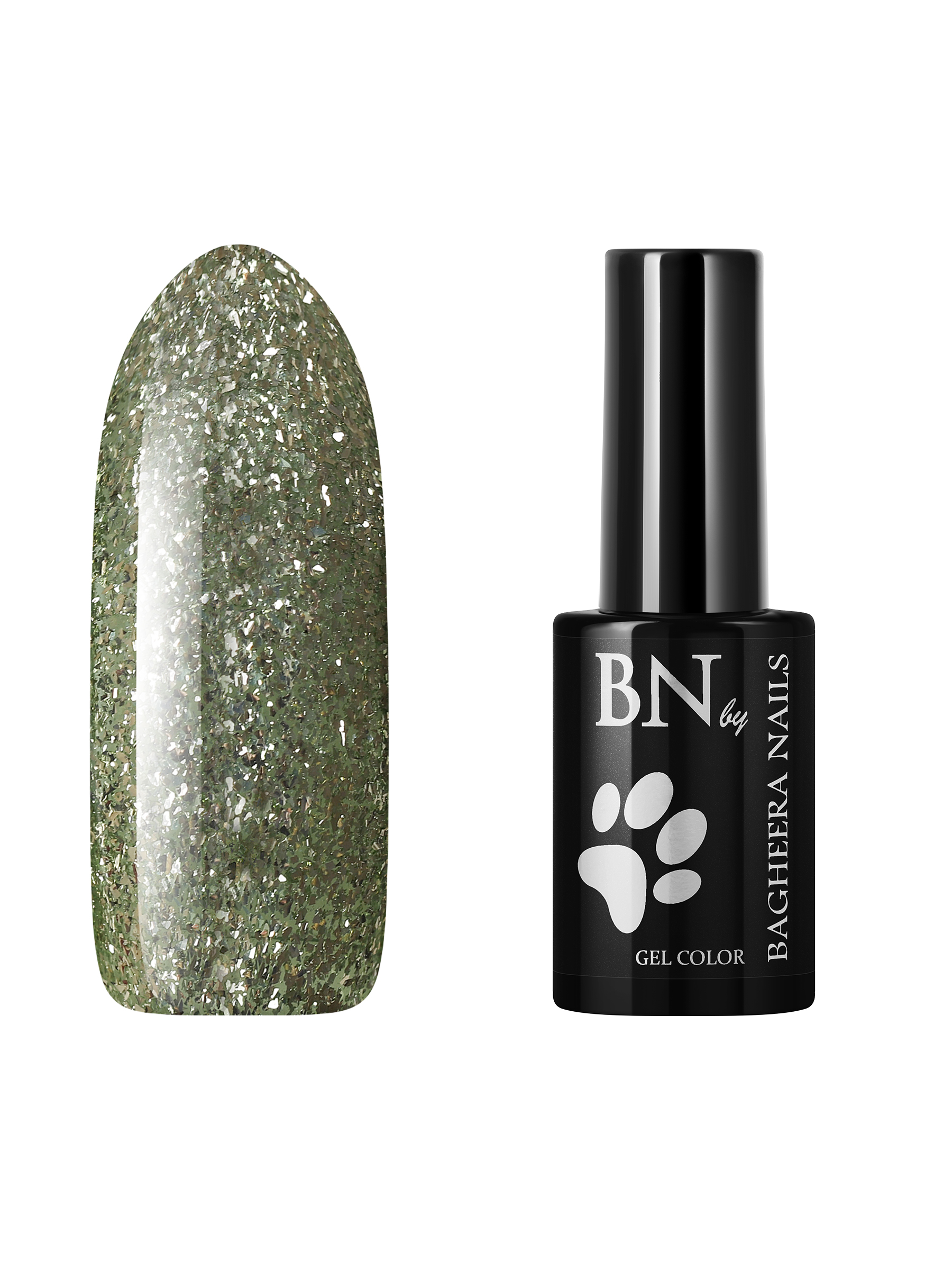 

Гель-лак для ногтей Bagheera Nails Shiny sh-027 профессиональный с блестками, 10 мл