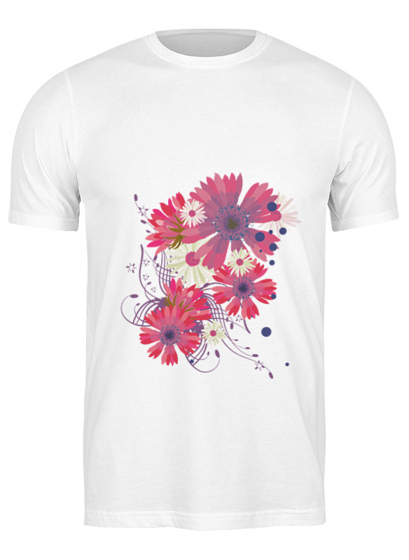 

Футболка мужская Printio Flowers 676508 белая S, Белый, Flowers 676508