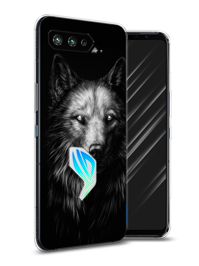 

Чехол Awog на Asus ROG Phone 5S "Волк черно белый", Серый;бежевый;белый, 44550-1