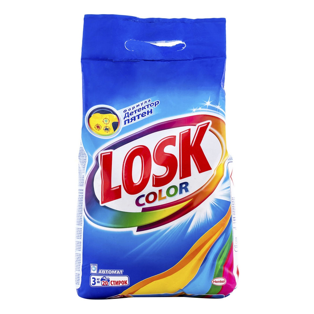фото Стиральный порошок losk color автомат для цветного белья 3 кг