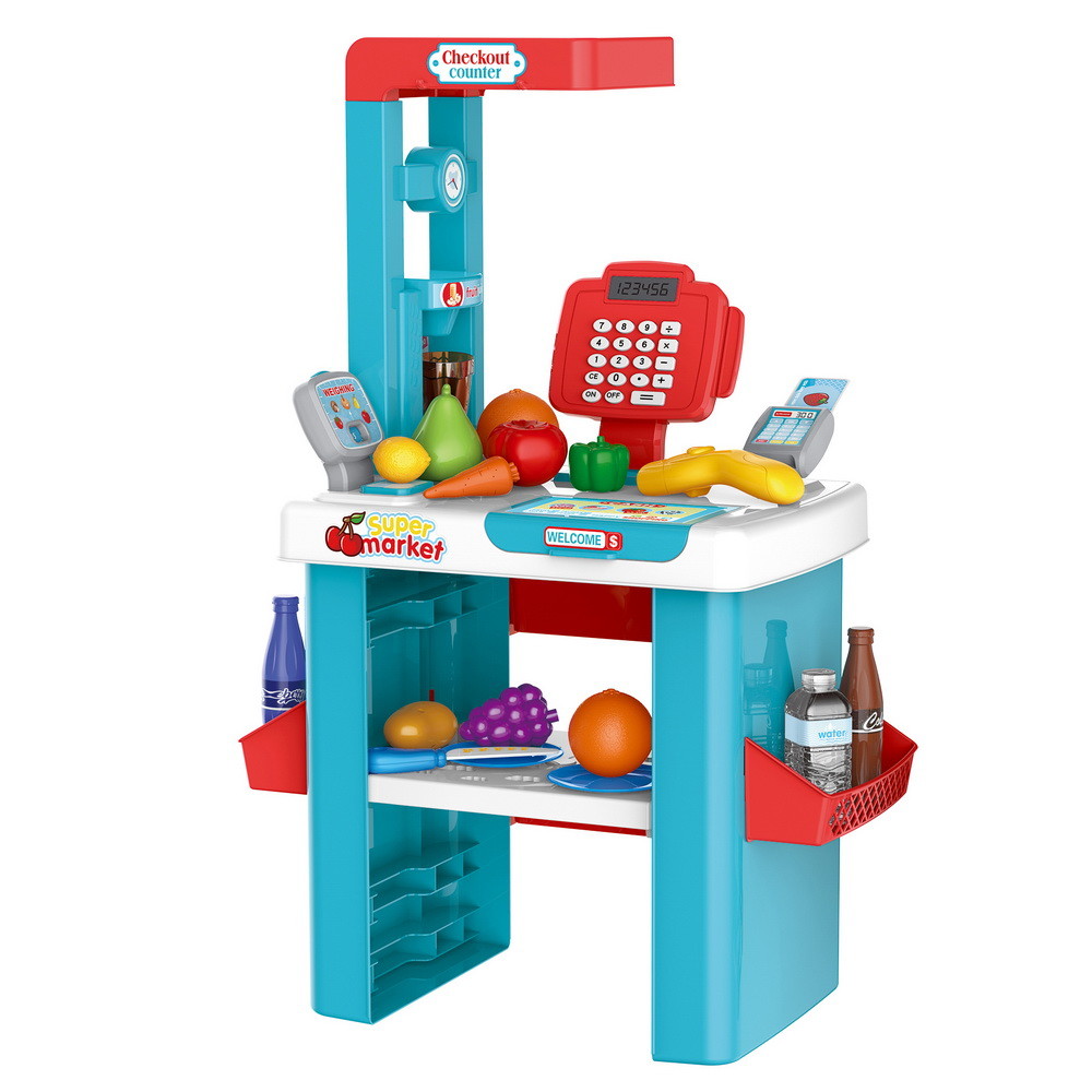 PITUSO Игровой набор Супермаркет с тележкой для покупок (56 эл-в)(звук, свет)