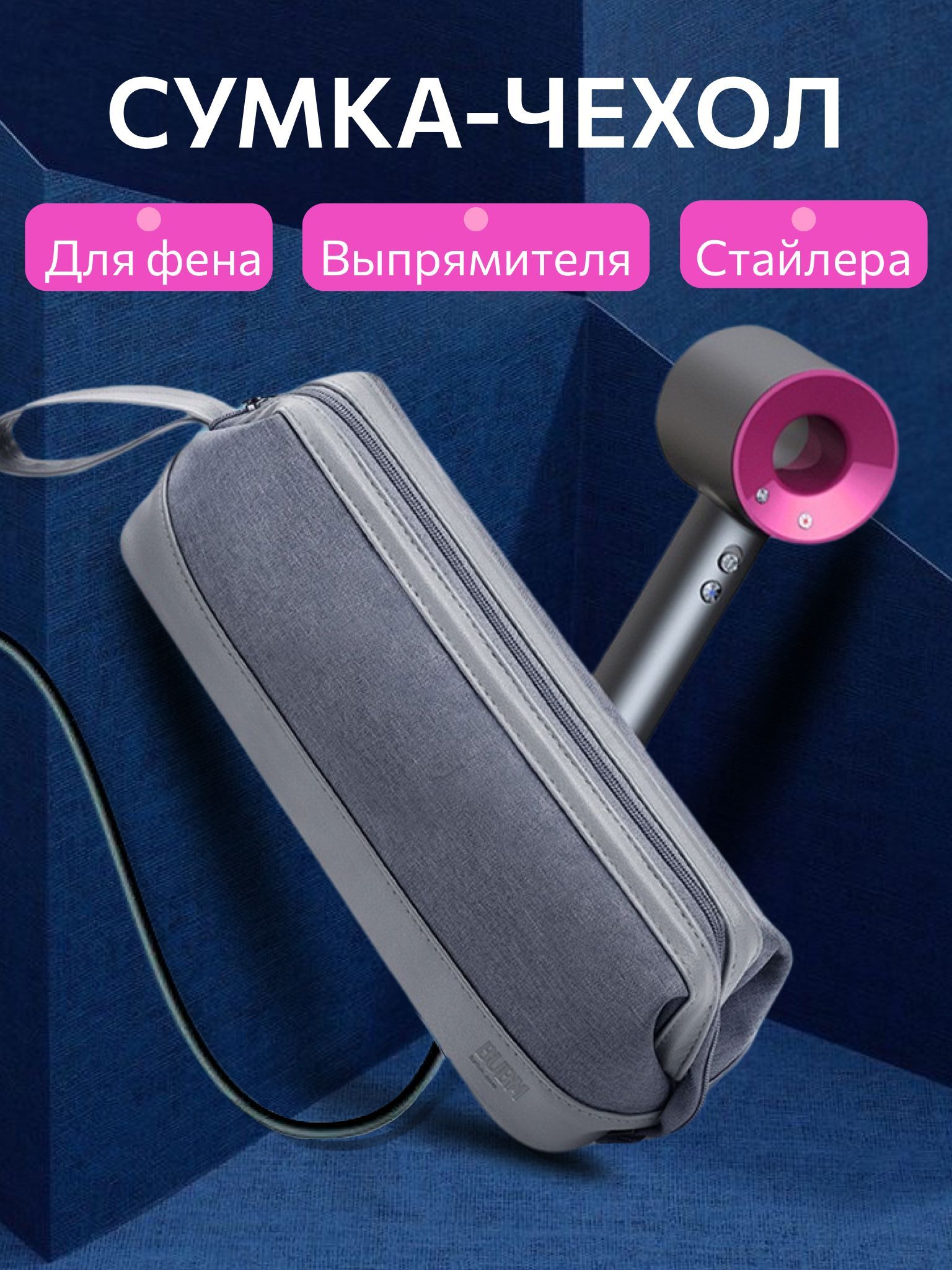 

Сумка LoveHobby для фена Dyson Синий, ч/дай/син