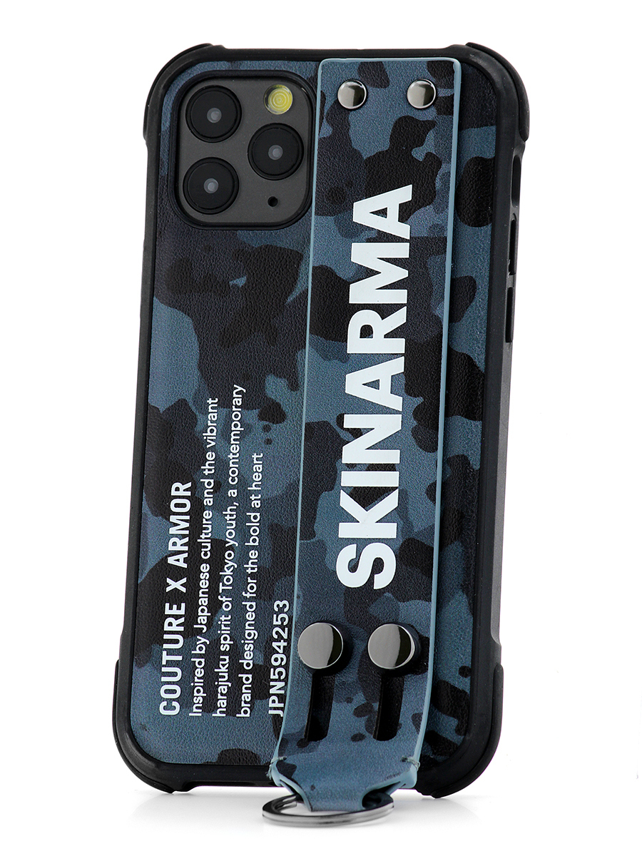 фото Чехол на apple iphone 11 pro skinarma camo navy