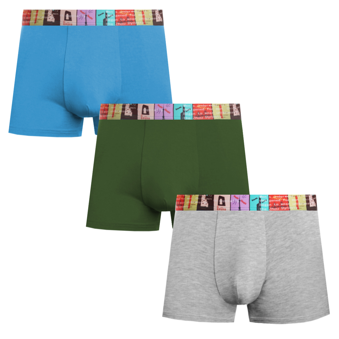 

Комплект трусов мужских Tuosite ComfSet разноцветных (UNI) XXXL, Бирюзовый;зеленый;серый, ComfSet