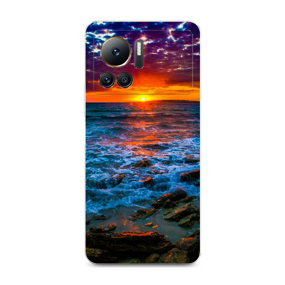 

Чехол на Infinix Note 12 VIP "Закат 1", Оранжевый;синий, 3101950-2
