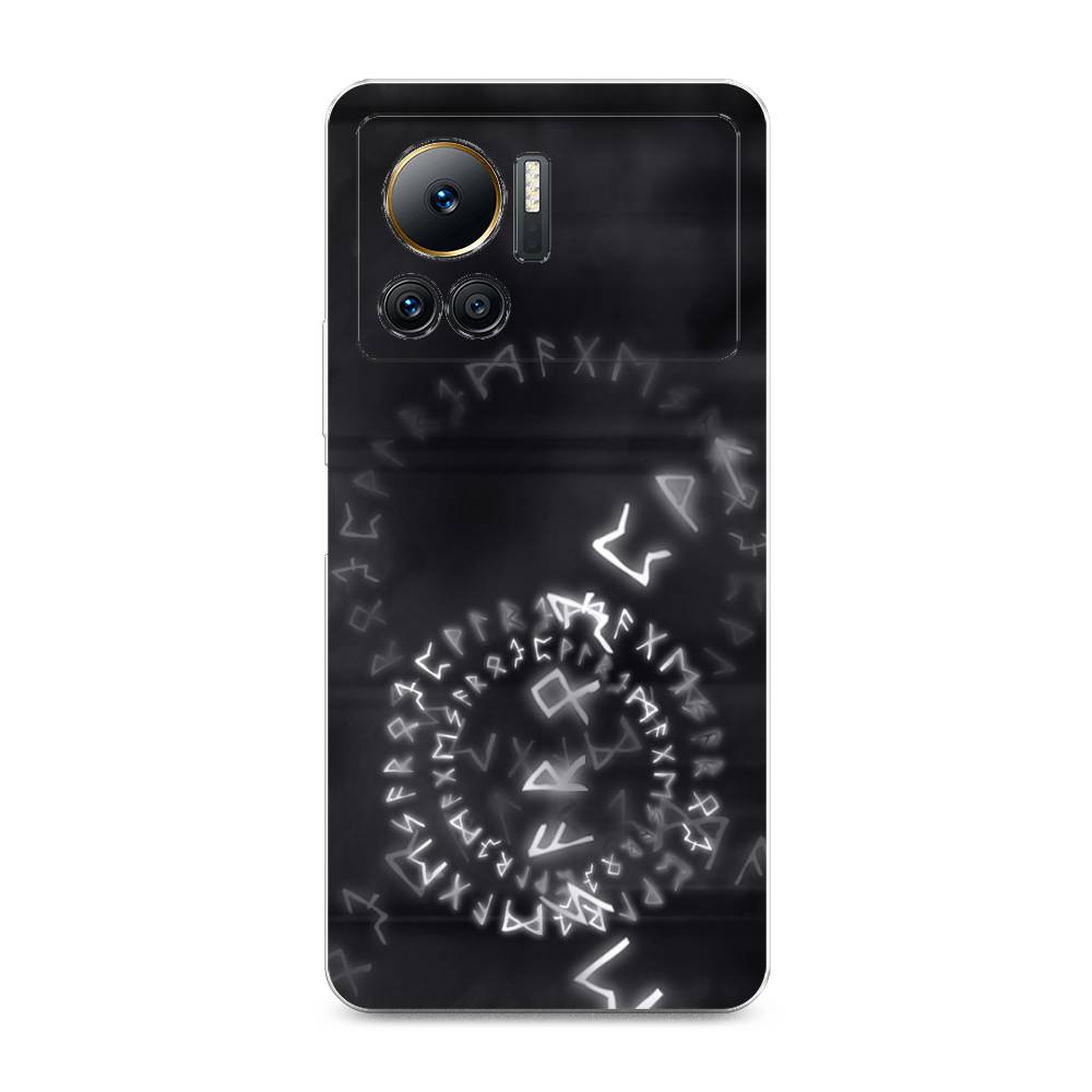 

Чехол на Infinix Note 12 VIP "Руны", Серый;черный, 3101950-3