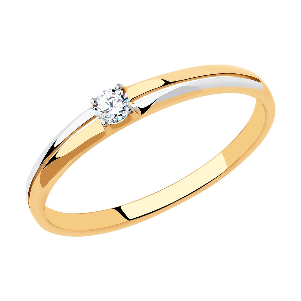 

Кольцо из золота р. 16 Diamant 31-110-00852-1, фианит, 31-110-00852-1