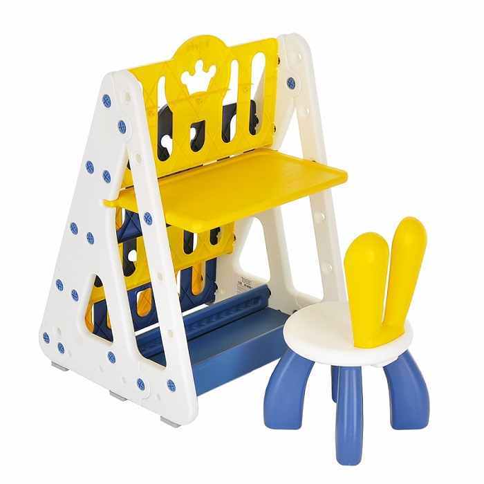 Система для хранения Pituso стеллаж, столик+1 стульчик Yellow, Желтый pituso стеллаж столик со стульчиком