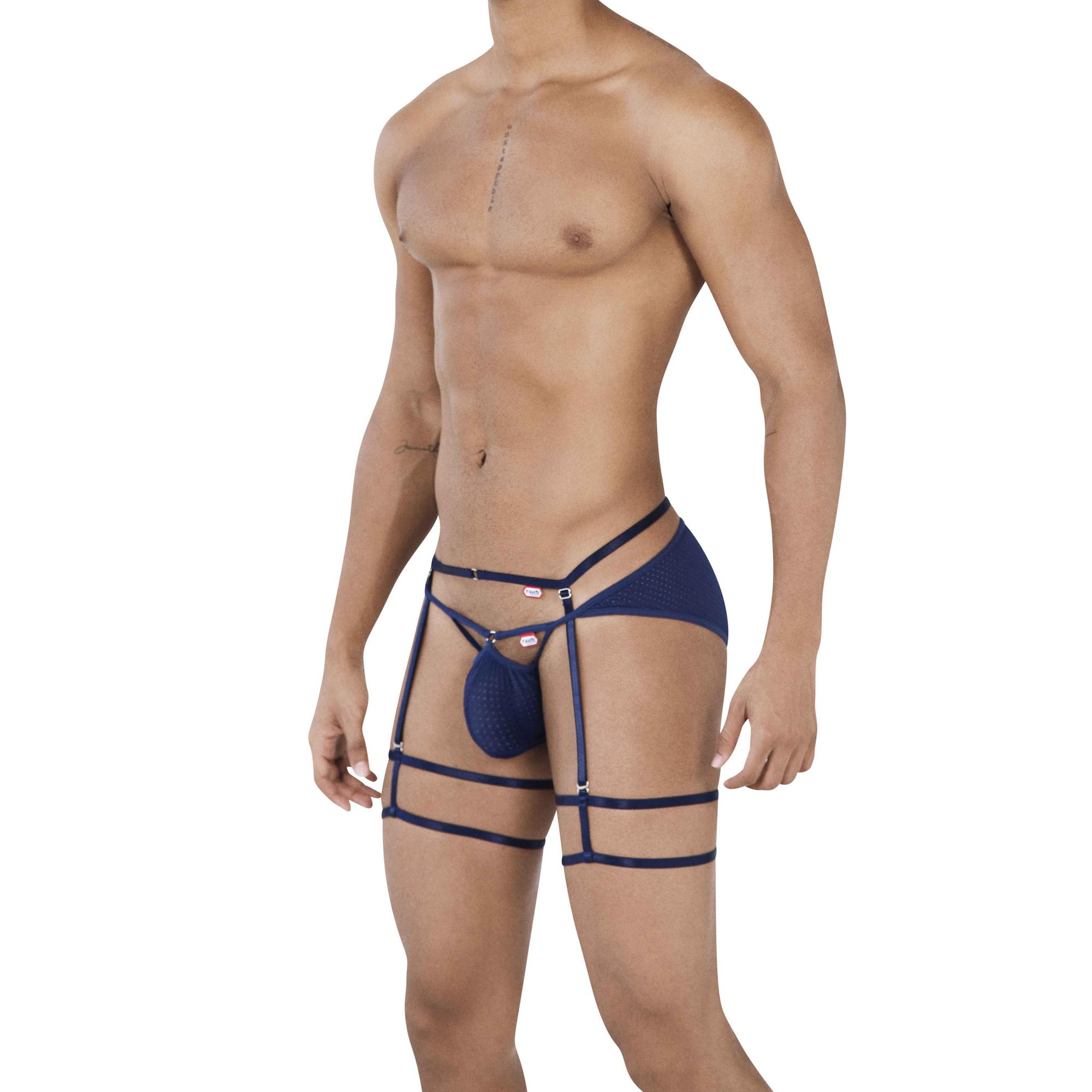 фото Мужские трусы джоки темно-синие с поясом pikante dance jockstrap 049108 размер 48 xl