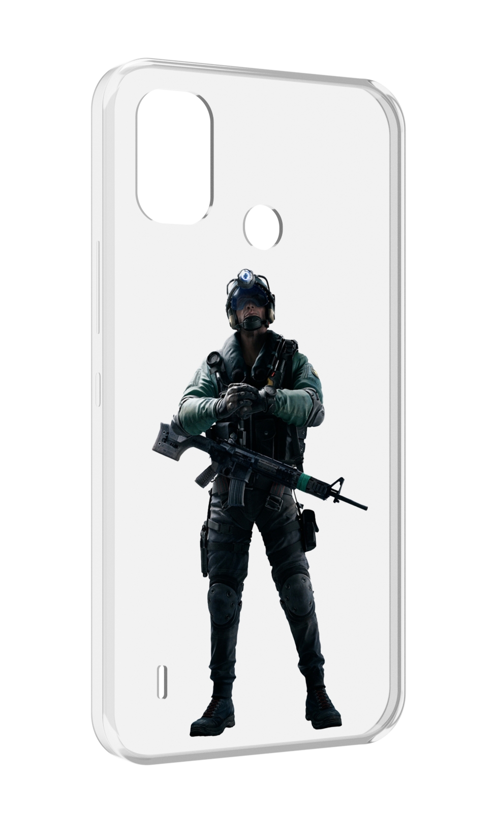 

Чехол MyPads Tom-Clancy's-Rainbow-Six-2 для Itel A48, Прозрачный, Tocco