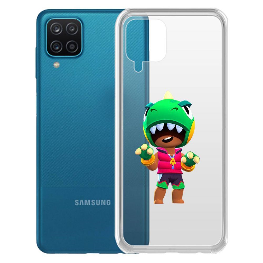 

Чехол-накладка Brawl Stars-Дино Леон для Samsung Galaxy A12 (A125), Прозрачный