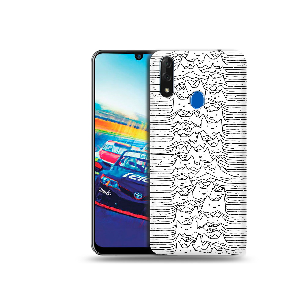

Чехол MyPads Tocco для ZTE Blade V10 черно белые коты 3D (PT136503.455.682), Прозрачный, Tocco