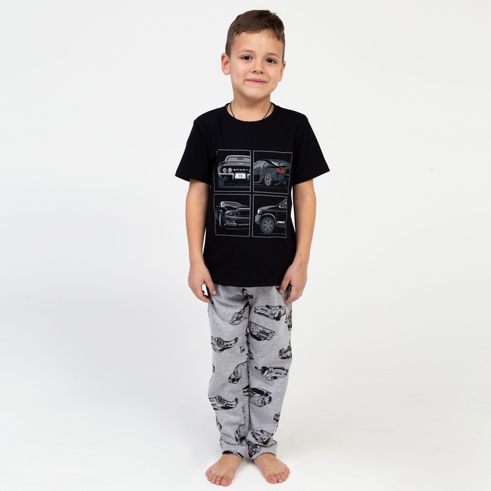 

Пижама детская для мальчика KAFTAN "Cars" рост 110-116 (32), Серый