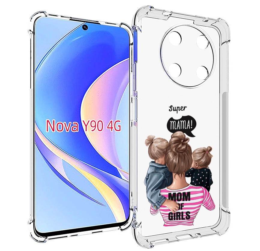 

Чехол MyPads Мама-девочек женский для Huawei Nova Y90 (CTR-LX1) / Enjoy 50 Pro, Tocco