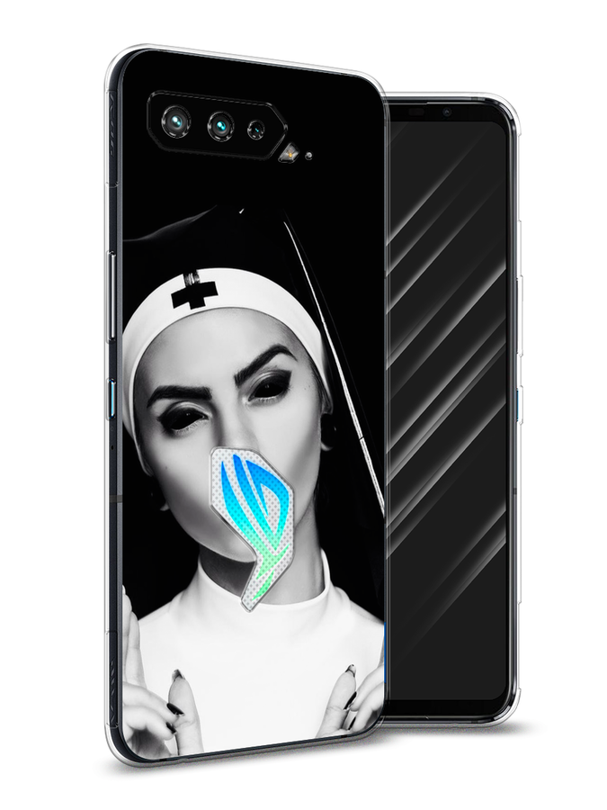 

Чехол Awog на Asus ROG Phone 5S "Черная монашка", Серый;черный, 44550-9