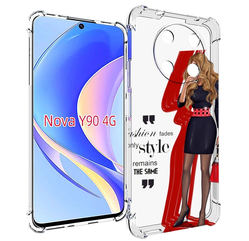 

Чехол MyPads Модная-девушка женский для Huawei Nova Y90 (CTR-LX1) / Enjoy 50 Pro, Tocco