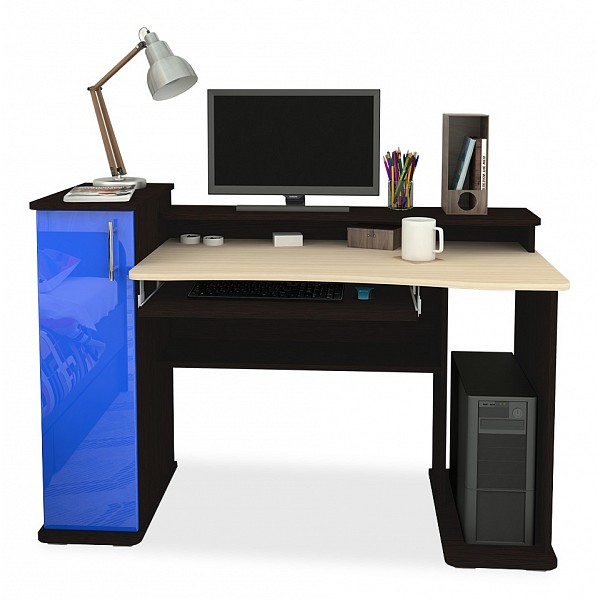 фото Компьютерный стол мебелеф мебелеф-36, дуб молочный мебелефф