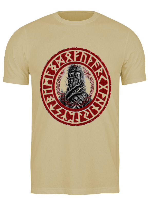 

Футболка мужская Printio Футболка "славянский бог! бежевая XL, Футболка "славянский бог!