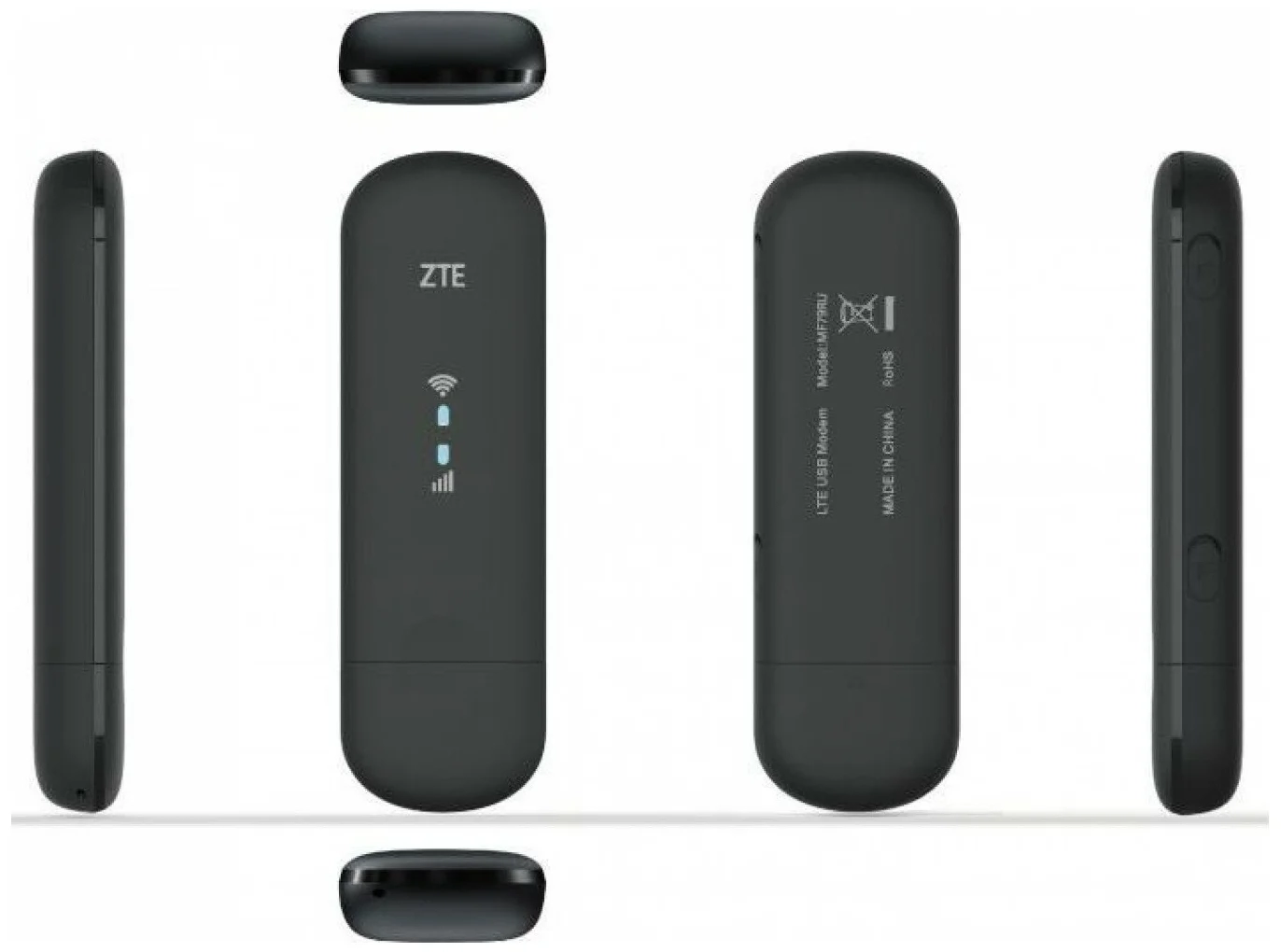

Модем 2G/3G/4G ZTE MF79RU micro USB Wi-Fi Firewall, Черный