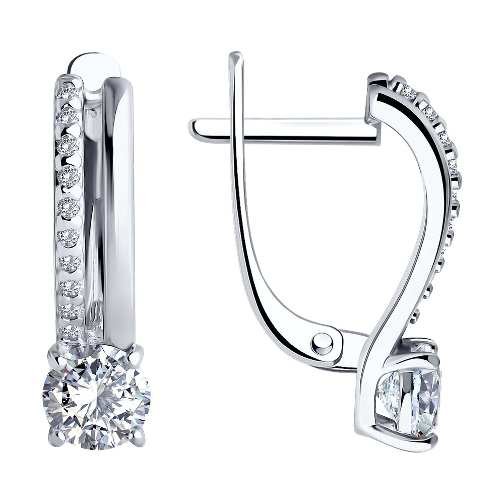 

Серьги из серебра SOKOLOV 94026658, фианит, 94026658
