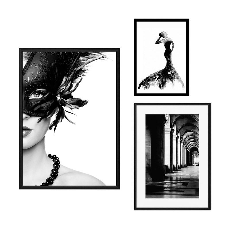 фото Набор постеров коллаж fashion №66 110х100 см дом корлеоне