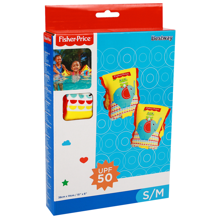 фото Нарукавники bestway fisher price s/m (1-3 года), 11-18 кг